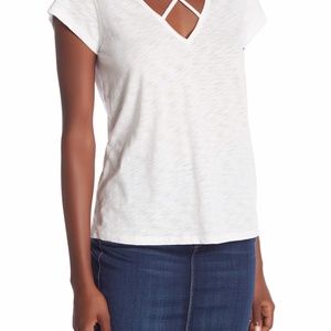 FINAL MARKDOWN Lovestitch V Neck Criss Cross Tee